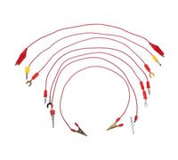 GETAJGHSD 7Pcs Electrical Circuit Experiment Kit for Multi Functional Testing Leads with Banana Plug Alligator Clips U Shaped Forks for Physics DIY Projects