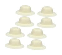 GETAJGHSD 8pcs DIY Blank Straw Hats for Creative Art Craft Supplies for Birthday Parties School Activities Outdoor Fun for Painting Group Creativity