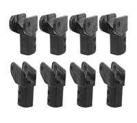 GETAJGHSD 8pcs Folding Bed Repair Parts with 22mm 7-Shaped Abs Plastic Round Pipe Clamps, Lightweight Design with Smooth Finish, Prevents Accidental Detachment, for Indoor and Small Living