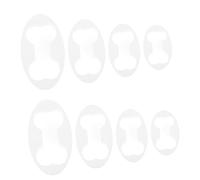 GETAJGHSD 8Pcs Plastic Dog Bone Cookie Cutters Baking Molds Reusable Lightweight Biscuit Fondant Cake Cutters for Cookies Chocolates and Pies Portable for Fun Baking