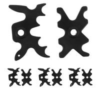 GETAJGHSD 8pcs Plastic Slip-on Billiards Bridge Heads with 13mm Deer Antler and Spider Forks, Pool Table Cue Rest Accessories for Snooker and Game Room Use