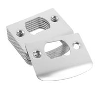 GETAJGHSD 8pcs Stainless Steel Door Lock Striker Plates for Wooden Doors with Smooth Insertion and Lasting Use