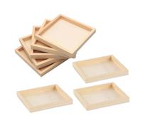 GETAJGHSD 8pcs Wooden Puzzle Organizer Tray Unfinished Wood Accessory for Spatial Imagination Enhancement with Professional Flatness and Unique Structure