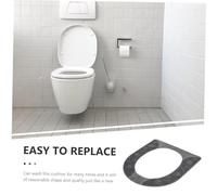 GETAJGHSD All Seasons Silicone Raised Toilet Seat Mat Non-Slip Ergonomic Bathroom Cushion Pad Lightweight Portable Domestic Toilet Mat Gray