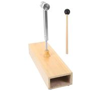 GETAJGHSD Aluminum Alloy 128hz Tuning Fork Wooden Voice Box with Hammer Mallet Convenient for Tuning Wear-resistant Meditation Tools for Balance Exercises and Most Occasions