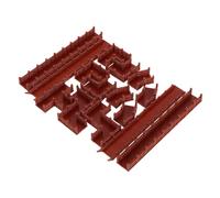 GETAJGHSD Ancient Building Long Ladder Scale Freight Cars Fish Tank Floating Decor Brick Wall Decorative Ladder Fish Tank Decorations DIY Stairs N Scale Train Accessories