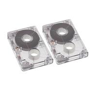 GETAJGHSD Audio cassette tapes 2pcs 60 minute blank tape for language courses and interview recording, plastic mini design compatible with dictation devices