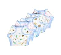 GETAJGHSD Baby Doll Diapers 5pcs Cotton Reusable Adjustable Doll Nappies Underwear Washable Pretend Play Dollhouse Accessories for Kids Lifelike Details Fits Sizes