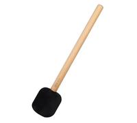 GETAJGHSD Bass Drum Mallet Long Velvet Beech Wood Handle, Black Sn-16 Professional Percussion Drumstick for Marching Band and Performance