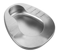 GETAJGHSD Bedpan Portable and Stainless Steel with Men Women for Elderly Large Capacity and Lightweight Design, Bed Pan Convenient Adult Bedpan for Settings and Travel for Bedridden