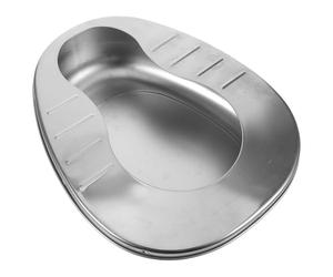 GETAJGHSD Bedpan Portable and Stainless Steel with Men Women for Elderly Large Capacity and Lightweight Design, Bed Pan Convenient Adult Bedpan for Settings and Travel for Bedridden