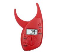 GETAJGHSD Body Fat Caliper Measuring Tool with LCD Display, Portable and Practical Plastic Fat Measurement Device for Fitness Use, Accurate 0-50mm Range with 0.1mm Resolution, Red