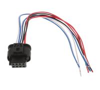 GETAJGHSD Brake Light Wiring Harness 8-Pin Rear Tail Light Socket Replacement for Vehicle Automotive Repair Random Wire Colours