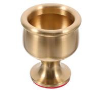 GETAJGHSD Brass Offering Cup Small Footed Metal Goblet for Buddhist Worship Home Accessory Desktop Ritual Vessel