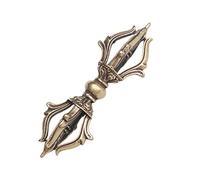 GETAJGHSD Brass Vajra Pestle Decorative Adornment Vintage Style Home Decor Retro Vajra Pestle Ornament for Desktop Craft and Unique Antique Design for Long Term Use