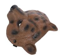 GETAJGHSD Brown Bear Half Face Mask Animal Costume Accessory for Adults, Masquerade Festival Face Mask for Party and Cosplay, Sturdy Dress-Up Prop for Halloween and Carnival