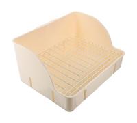GETAJGHSD Bunny Litter Box with Rounded Mesh Edges and Odour Free Plastic Material, Large Size Trainer Potty for Hamsters and Bunnies, Suitable for Living Room or Park Use