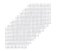 GETAJGHSD Canvas Sheets and White Mesh 8x8cm 30 Pcs Smooth Easy to Cut for Embroidery Crafting and Tapestry Projects