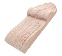 GETAJGHSD Carved Solid Wood Corbel Bracket 10x23x2.5cm European Style Decorative Shelf Support for Kitchen Island Cabinet Doorway Trim