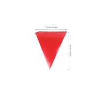 GETAJGHSD Caution Perimeter Marking Flags 45Pcs 17X20Cm High Visibility Orange Warning Flags for Construction Sites Traffic Barriers Hazardous Area Boundary Signaling Rope Barrier