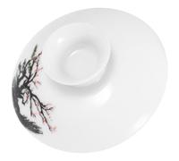 GETAJGHSD Ceramic Tea Kettle Lid Smooth Edge Teapot Cover Replacement Accessory for Tea Cup Household Use Non-deformable Ceramic Lid Preventing Dirt and Leakage Easy to Clean and Stable Fit