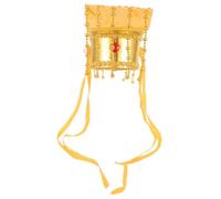 GETAJGHSD Chinese Emperor Cosplay Hat Ancient Decorative Headwear for Role Playing Festivals Traditional Crown Design Easy to Wear Remove Unique for Culture Enthusiasts