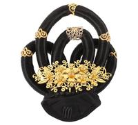 GETAJGHSD Chinese Traditional Hair Wigs with Elegant Design and Integrated Structure, Lightweight Fiber Hairpiece for Stage Performances and Themed Parties, Versatile Usage Hair Bun