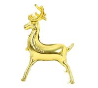 GETAJGHSD Christmas Inflatable Reindeer Balloon Large Elk Party Decoration Standing Deer Foil Balloon for Festive Celebrations and Garden Decor