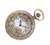 GETAJGHSD Classic Retro Mechanical Roman Pocket Watch with Hanging Chain, Lightweight Alloy Vintage Watch for Precise Time Keeping, Gift for Men and Women