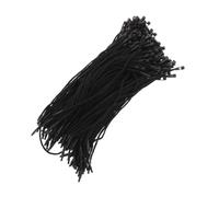 GETAJGHSD Clothing Tag String Nondamaging Fabric Contact Black 200pcs Cotton with Integrated Plastic Snap Lock and Easy Fast Application for Retail Operations and Ecommerce Tagging