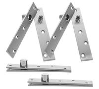 GETAJGHSD Concealed Pivot Hinges with 360 Degree Rotation and Tight Connection Stainless Steel 4pcs for Hidden Doors Suitable for Storage Cabinet Hidden Door Hardware