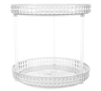 GETAJGHSD Cosmetic Organiser Easily Rotates Rotating 2 Tier with Pet Material, Delicate Design to Keep Desktop Clean and Tidy for Bottles and Cans for Variety of Scenes