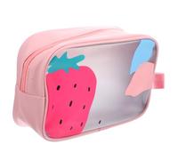 GETAJGHSD Cosmetic Travel Bag Large Makeup Bag 8.06x3.34x5.50in Compact Design Double Layer Zipper Closure Save Space Protect Valuable Items Portable Swimsuit Storage for Hiking Camping