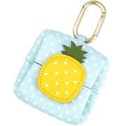 GETAJGHSD Creative Cartoon Fruit Coin Purse Lightweight Small Change Purse with Microfiber Leather and Metal Hook for Travel and School Organising Coins and Earphone Storage