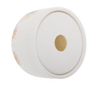 GETAJGHSD Creative Ceramic Ashtray with Lid Windproof Beige Porcelain Ash Holder for Smokers Heat Resistant Small Ashtray for Home Office and Outdoor Smoking Areas Easy to Clean and Stylish