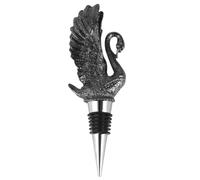 GETAJGHSD Creative Zinc Alloy Swan Wine Bottle Stopper with Pourer Black Animal Design for Party Bar Restaurant Lightweight Spill Stopper Wine Aerator Cap Preserver