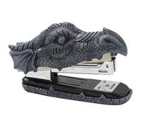 GETAJGHSD Crocodile Resin Desktop Stapler Stainless Steel Mechanism, Animal-Shaped Office Desk Stapling Tool for Students and Office Stationery Decor