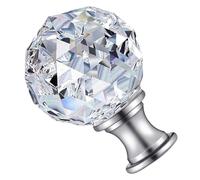 GETAJGHSD Crystal Lamp Shade Knob 27mm Threaded Base Heavy and Sturdy Stainless Steel Construction Suitable for Lamp Harps Modern and Classic Style Lighting Accessory