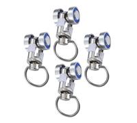 GETAJGHSD Curtain Track Rollers Sheer Curtain Track Glider Hooks Metal Bearing Wheels Heavy Duty Flexible Pulley Runners for Ceiling Mounted Window Drapery Hardware Accessories