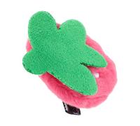 GETAJGHSD Cute Strawberry Hair Clips for Pink Plush Cloth Hairpin Duckbill Clip Design Versatile Use Decorative Hair Accessories for Festival and Wedding Hairstyles