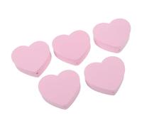 GETAJGHSD Decorative Car Antenna Topper 5Pcs Pink Heart and Star Universal Auto Exterior Balls for Suv Antenna Decoration Parking Lot Identification
