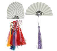 GETAJGHSD DIY Blank Paper Bookmarks with Tassels Hand Painted Graffiti Page Markers for Card Decoration and Party Favors for Students and