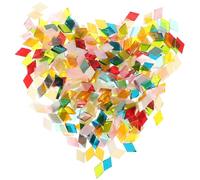 GETAJGHSD DIY Mosaic Tiles for Art Crafts, Handmade Color Small Tiles with Uniform Thickness and Not Easy to Scratch Or Break, for Beautiful Design and Modern Decorative Random Color