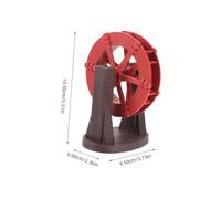 GETAJGHSD DIY Water Wheel Fountain Accessory for Garden and Indoor Water Features Plastic Waterfall Ornament with Vintage Style Energy Saving Circulation Tool for Desktop Fountain Decoration