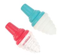 GETAJGHSD Dog Chew Ice Cream Shape 2 Pack Floatable Bite Resistant Squeaky for Puppy Dental Care and Teeth Grinding Outdoor Indoor Play 5.5 Inch Random Color