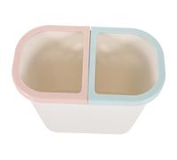 GETAJGHSD Double Compartment Kitchen Trash Can Dry Wet Waste Sorting Bin Small Non-slip Base Dual Garbage Can for Home Office Bathroom Bedroom