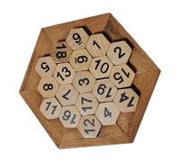 GETAJGHSD Educational Wooden Puzzle Board for Hexagonal Intelligence for Early Learning Bright Teaching Game to Develop Thinking Imagination and Problem-solving Skills