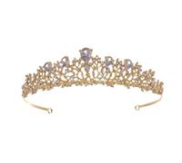 GETAJGHSD Elegant Rhinestone Crown Bridal Headband Hair Accessories for Bride, Delicate Flower Crowns Women Wedding Hairband Alloy Material for Homecomings and Formal Parties