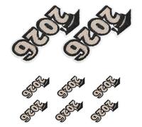 GETAJGHSD Embroidered Iron-on Patches Elegant Classic Style 8pcs Graduation Season with Black Embroidery, Sew-on Design to Decorate Gowns and Jeans, for Graduation Season and Parties