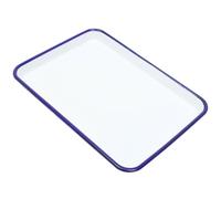 GETAJGHSD Enamel Square Bake Pan 25x30cm Heat-Resistant Oven Tray Sturdy Wear-Resistant Roasting Pan for Kitchen and Restaurant Baking